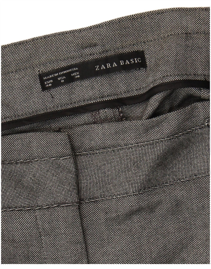 Zara Herre Slim Chino Bukser EU 40 Medium W30 L27 Grå Polyamid
