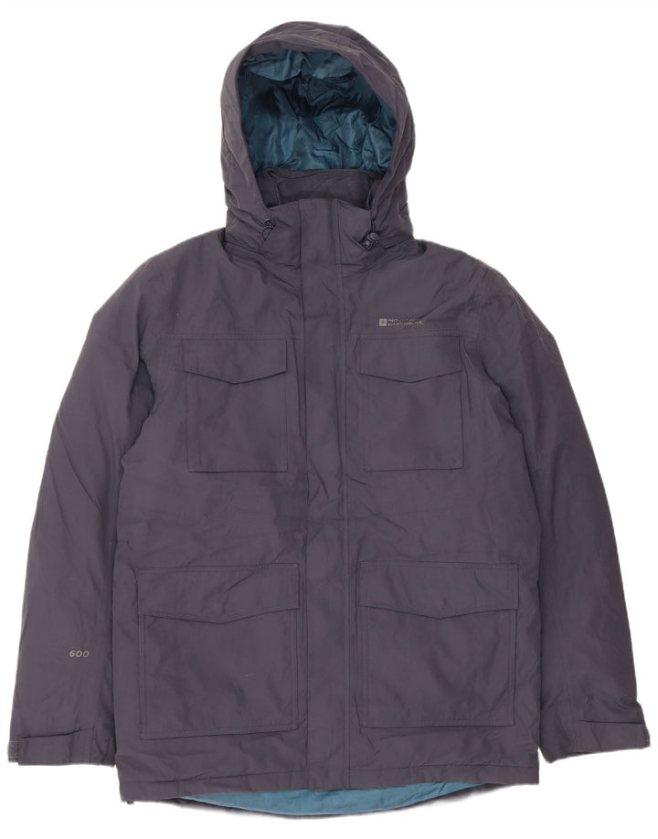 MOUNTAIN WAREHOUSE Herre hættepolstret jakke UK 38 Medium Navy Blue
