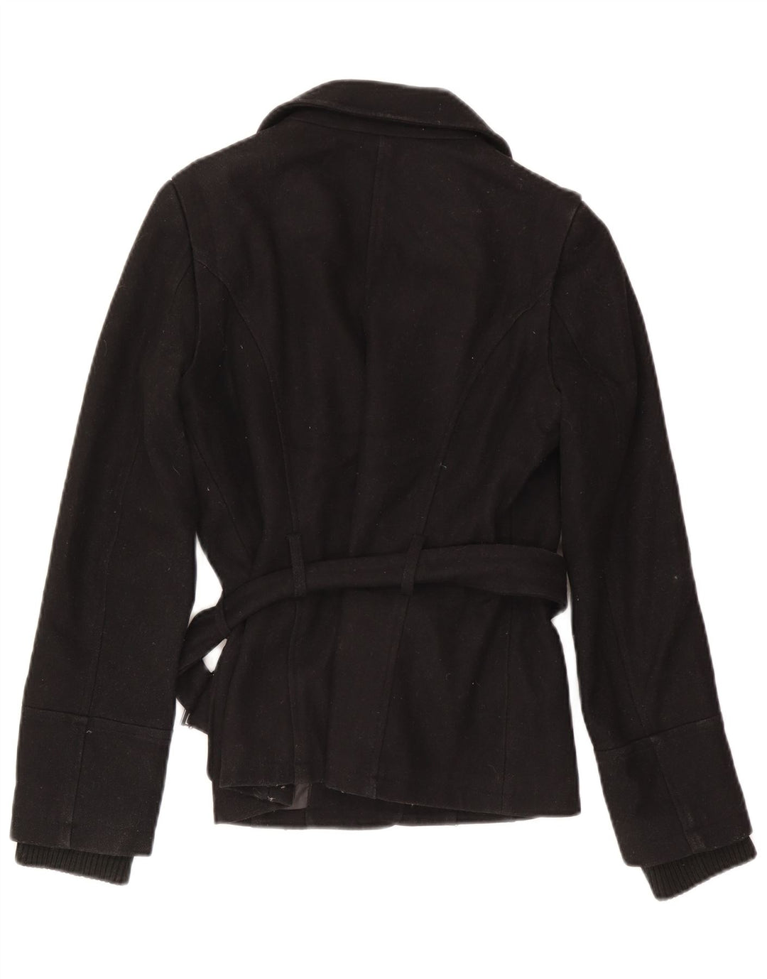 Zara Womens Utility Jacket UK 10 Small Black Polyester