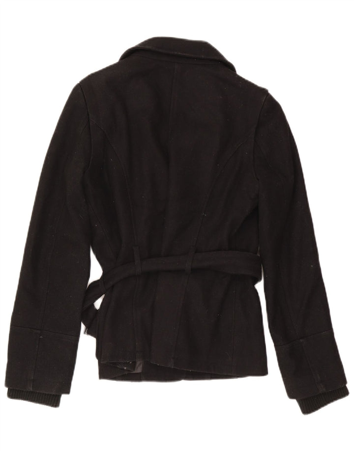 Zara Womens Utility Jacket UK 10 Small Black Polyester
