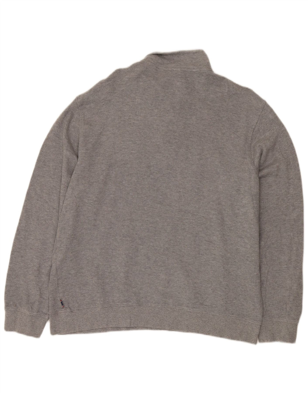 IZOD Herre Zip Neck Jumper Sweater Stor Grå Bomuld