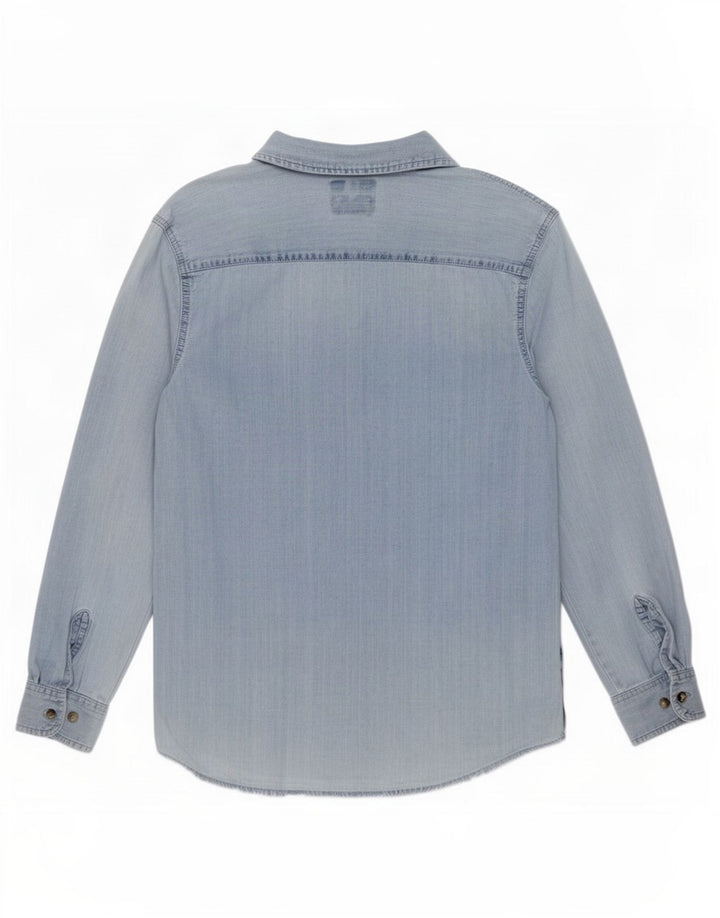 Wrangler Denimskjorte til mænd Medium blå bomuld