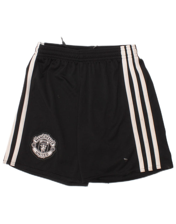 Adidas Boys Manchester United sportsshorts 7-8 år sort polyester