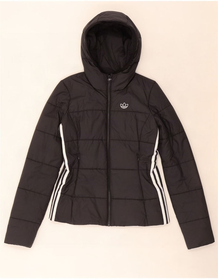 Adidas hættejakke til kvinder UK 8 Lille sort polyester