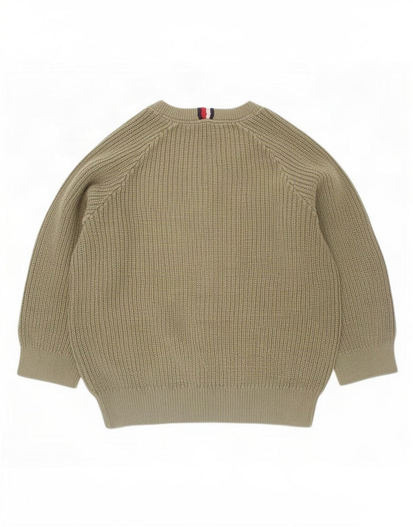 Tommy Hilfiger drenge grafisk bådhals sweater 4-5 år XS Khaki