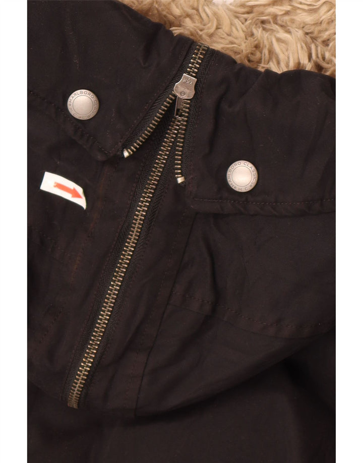 Marlboro Classics Herre hættepolstret jakke EU 50 Large Black Bomuld