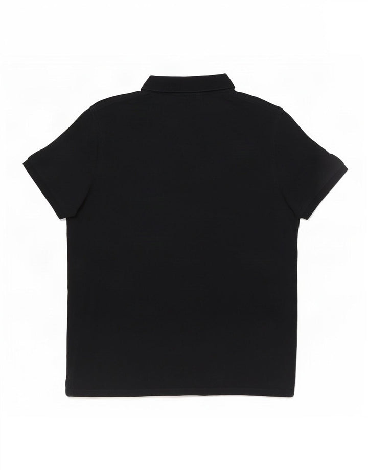 Gant grafisk poloshirt til mænd, stor sort bomuld
