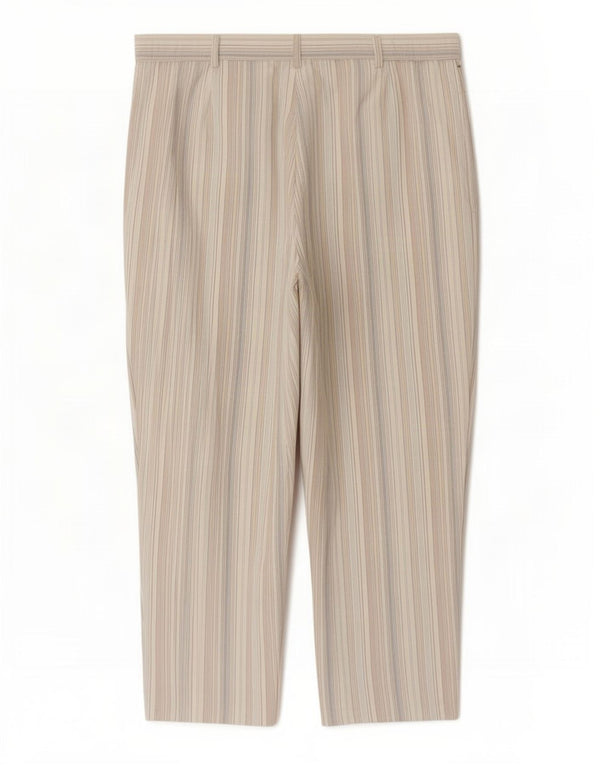 Marks & Spencer Dame Cropped Trousers UK 16 Large W34 L23 Multicolored