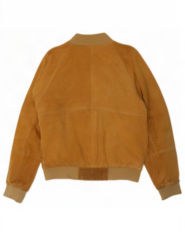Vintage herre ruskind bomberjakke IT 50 Large Beige