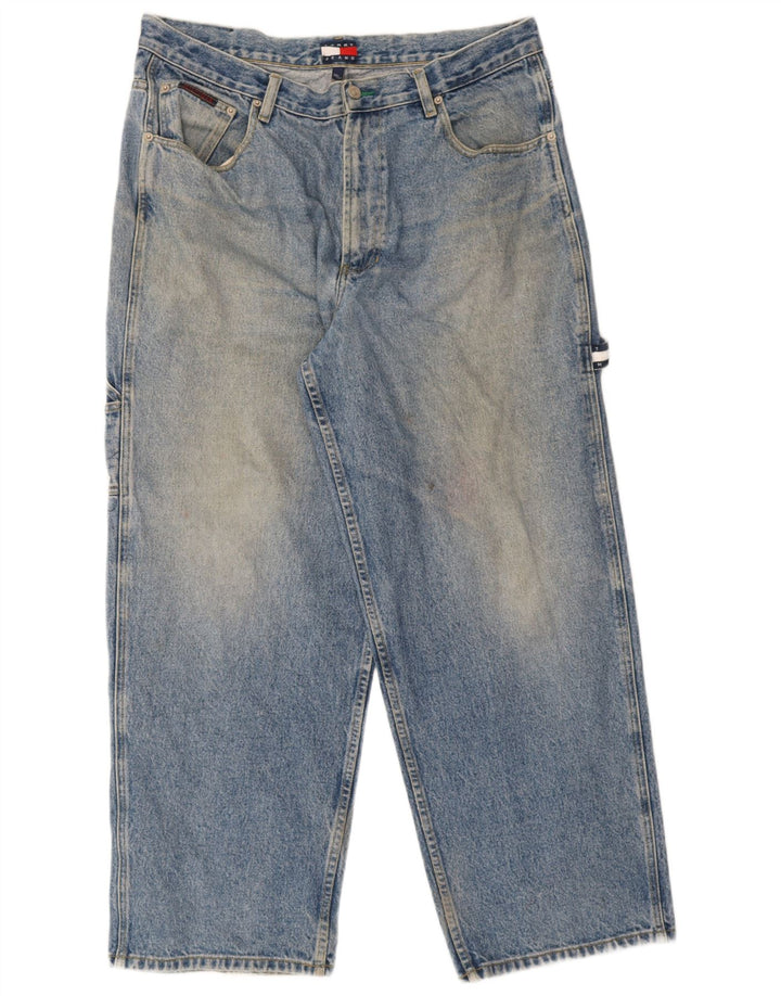 Tommy Hilfiger Herre Straight Jeans W36 L30 Blå Bomuld