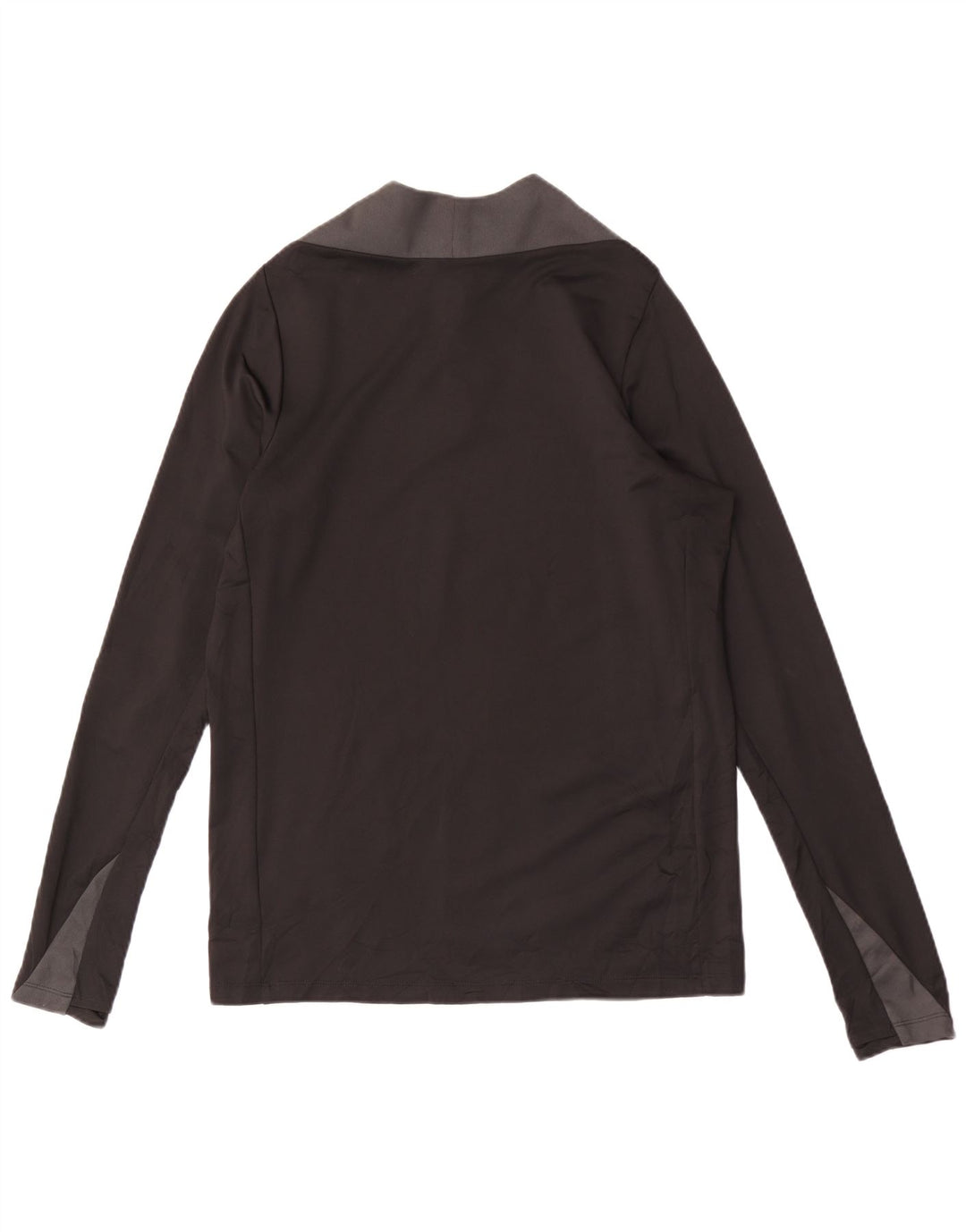 NIKE Herre Dri Fit Pullover med lynlås-hals Træningsdragt Top Medium Sort Colourblock