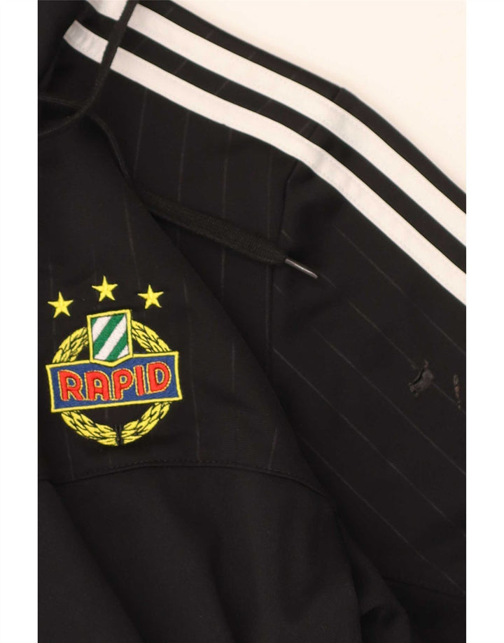 Adidas Grafisk hættetrøje til mænd Medium Sort Colourblock Polyester