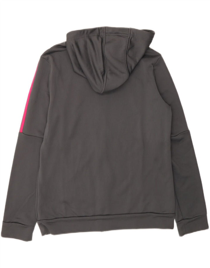ADIDAS Womens Zip Hoodie Sweater UK 20/22 XL Grey Polyester Vintage Adidas and Second-Hand Adidas from Messina Hembry 