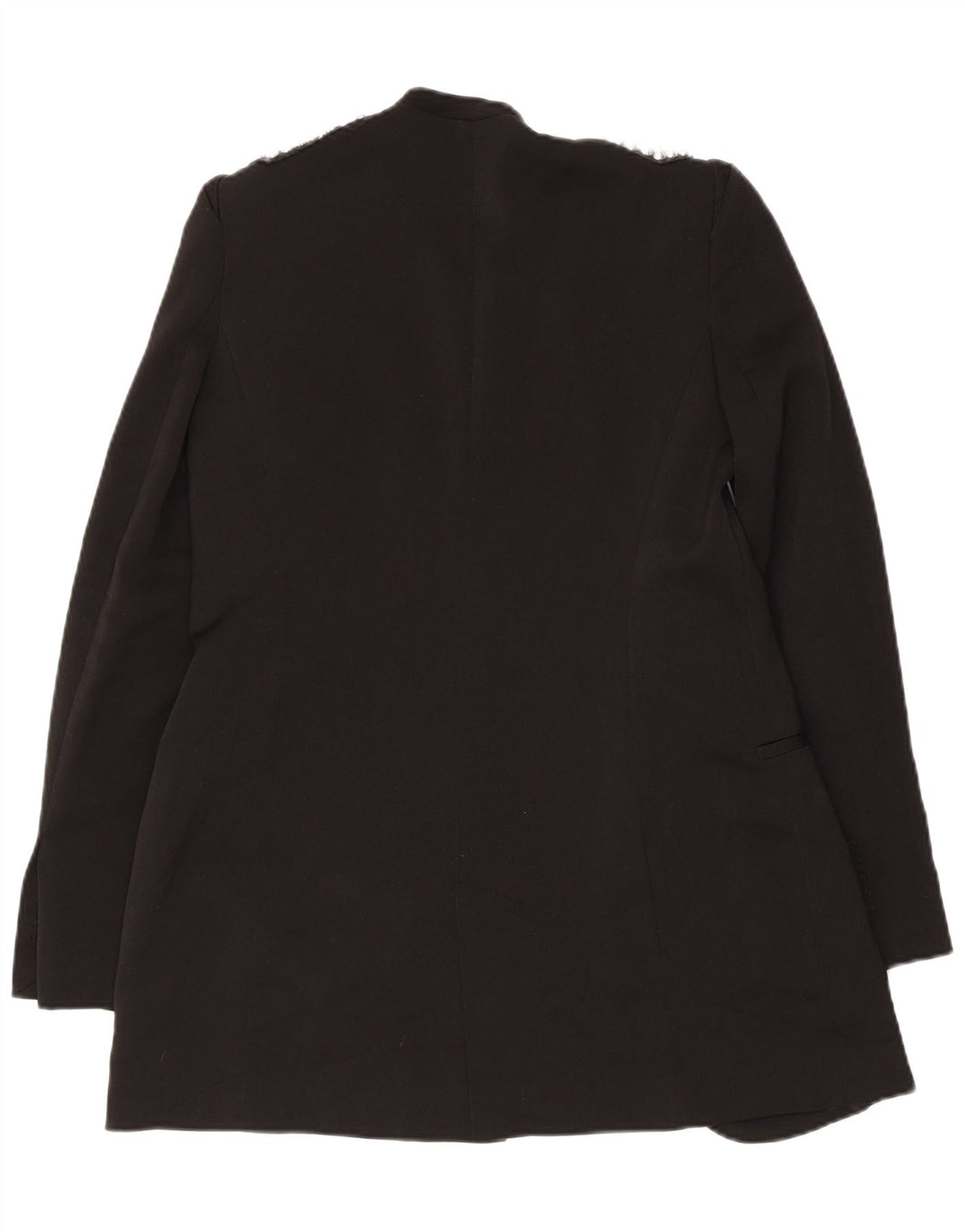 Zara Womens Open Blazer Jacket UK 12 Medium Black