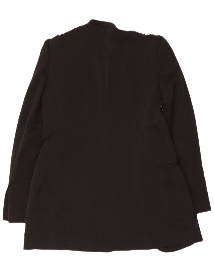 Zara Womens Open Blazer Jacket UK 12 Medium Black