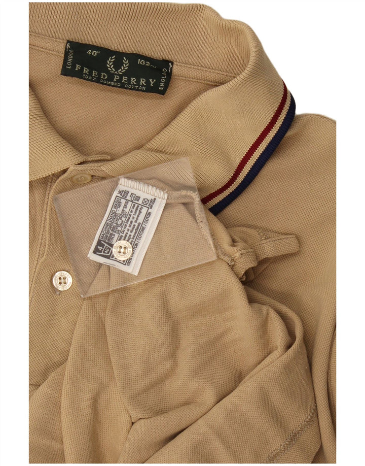 Fred Perry Herre poloskjorte lille beige bomuld