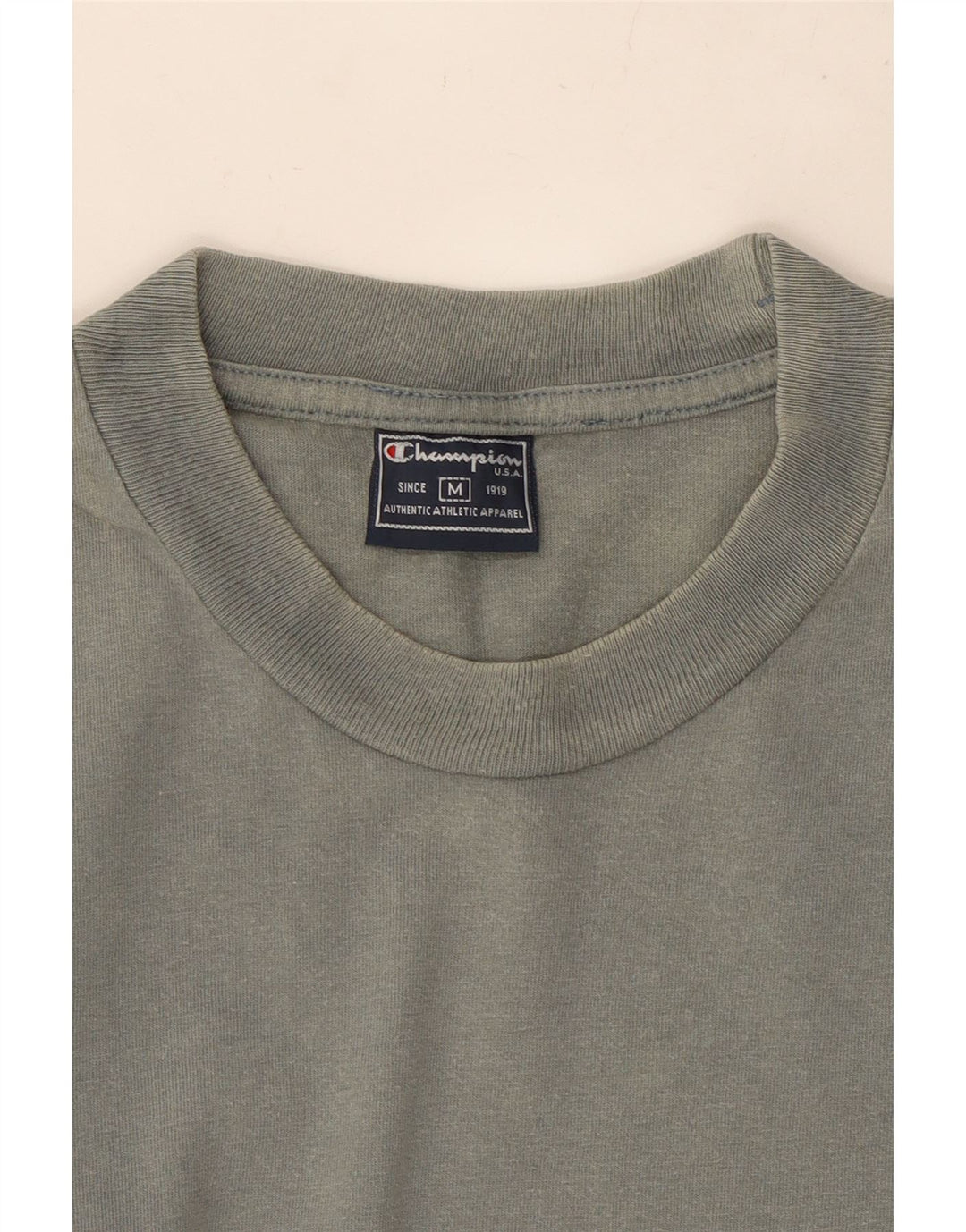 CHAMPION Herre T-Shirt Top Medium Blå Bomuld