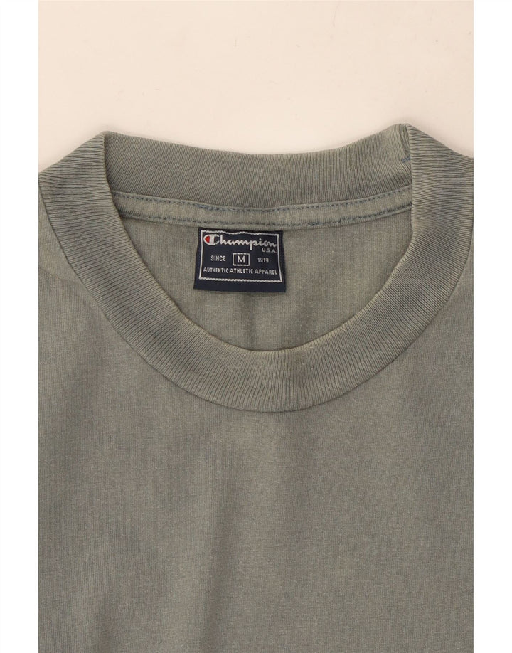 CHAMPION Herre T-Shirt Top Medium Blå Bomuld