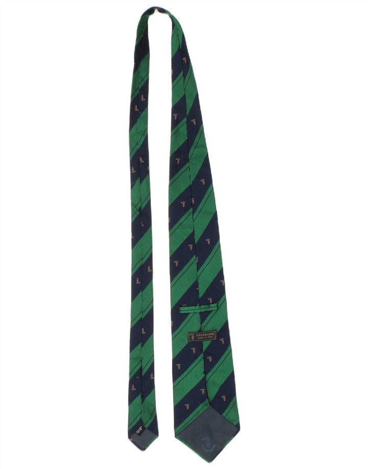 Trussardi Herre slips One Size Grøn Stribet Silke Classic