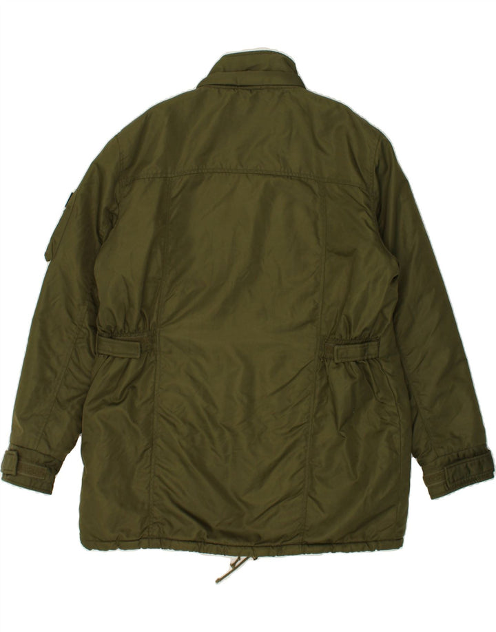 ENERGIE Mens Windbreaker Coat UK 40 Large Khaki Polyamide | Vintage Energie | Thrift | Second-Hand Energie | Used Clothing | Messina Hembry 
