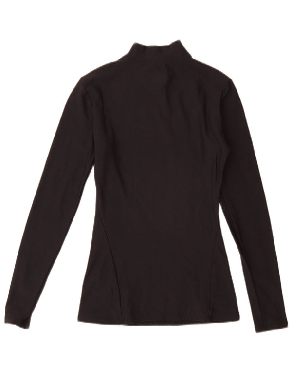 Under Armour Dame Top Langærmet UK 10 Small Navy Blue Nylon