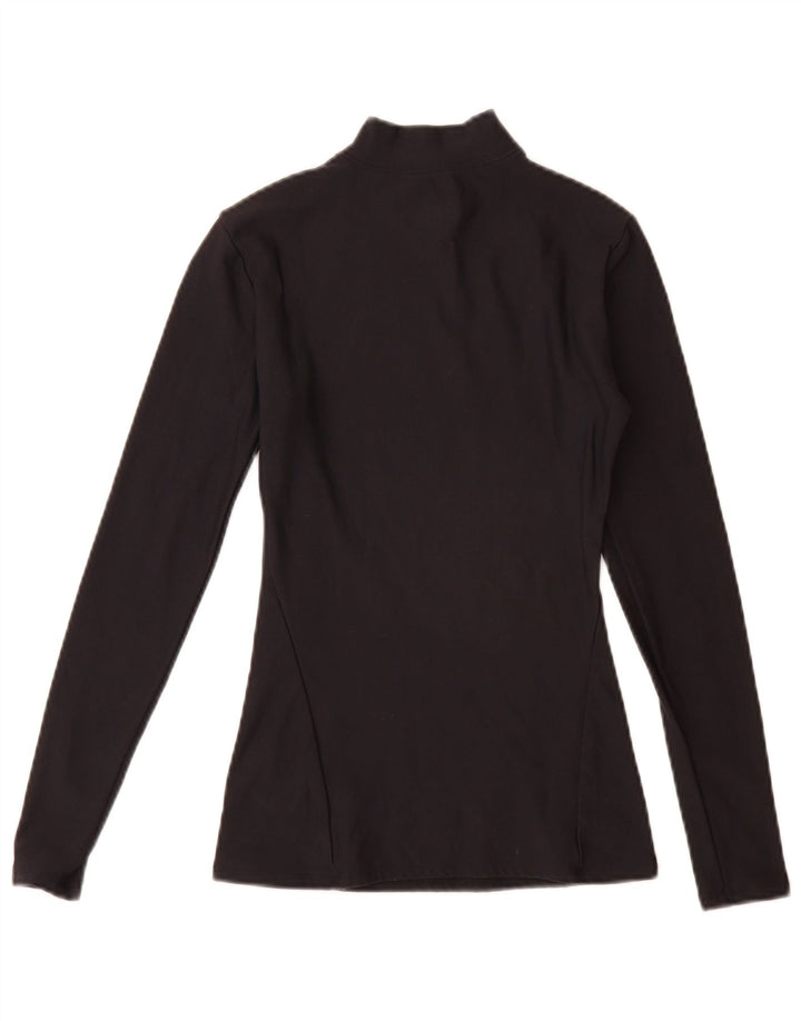Under Armour Dame Top Langærmet UK 10 Small Navy Blue Nylon