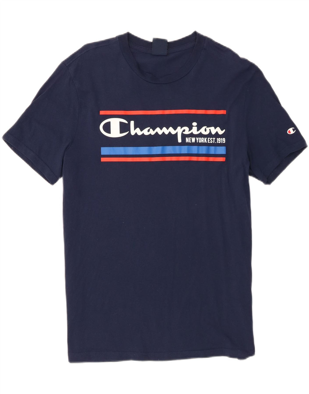 Champion Herre grafisk T-shirt Top Medium Navy Blue