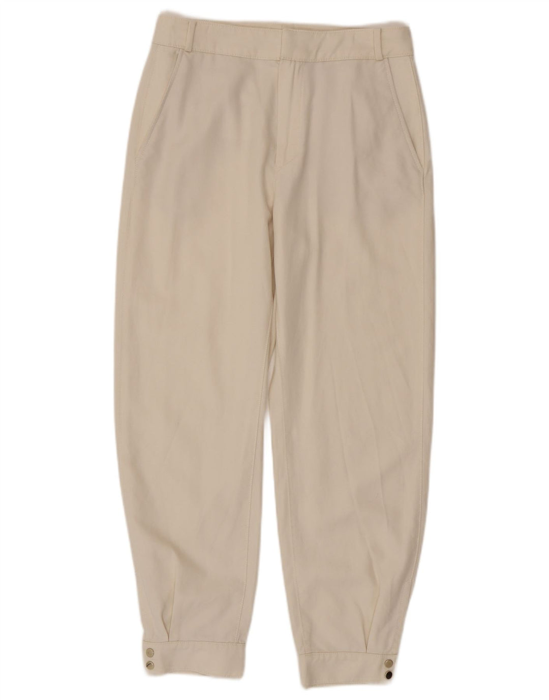 Massimo Dutti Dame Joggers Chino Bukser EU 38 Small W28 L27 White