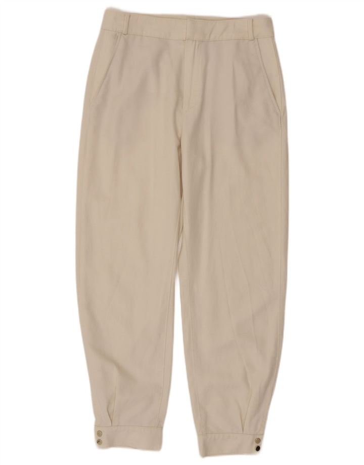 Massimo Dutti Dame Joggers Chino Bukser EU 38 Small W28 L27 White