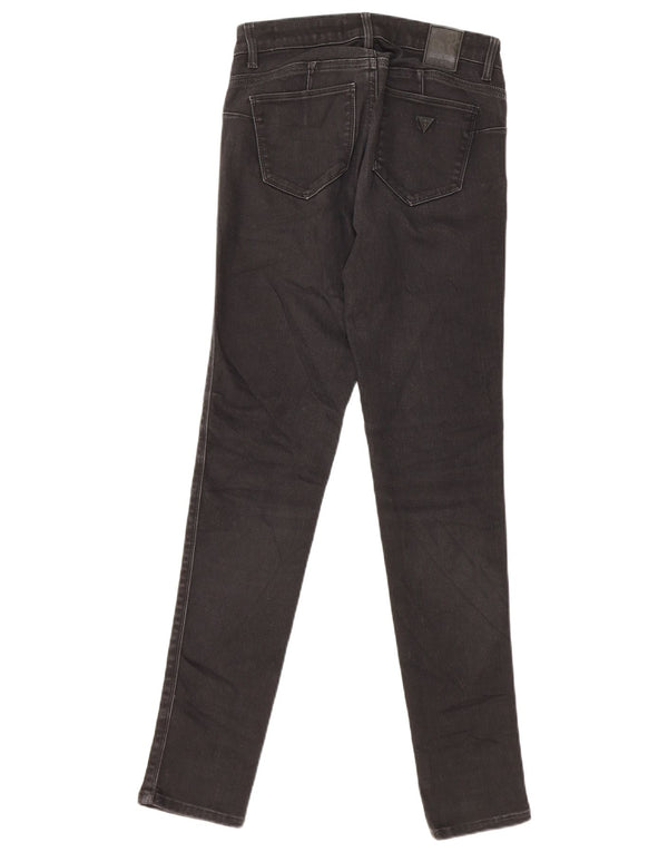 Guess Womens Curve X Mid Rise Skinny Jeans W25 L29 Sort