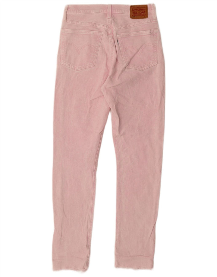 Levi's Dame 501 Straight Jeans W25 L30 Pink Bomuld