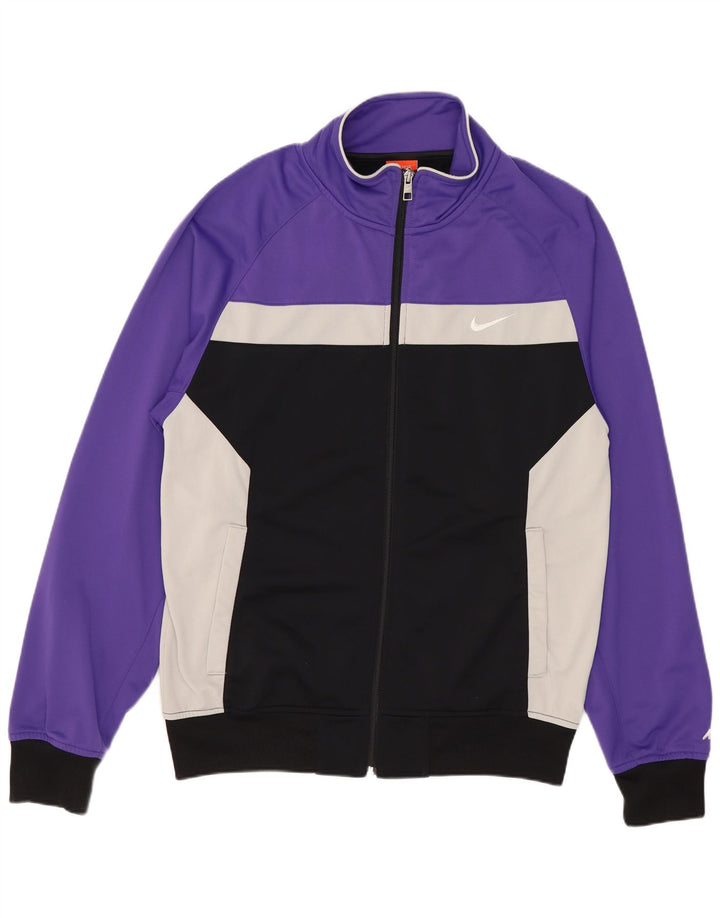 Nike træningsdragt til mænd, topjakke, lille lilla Colourblock Polyester