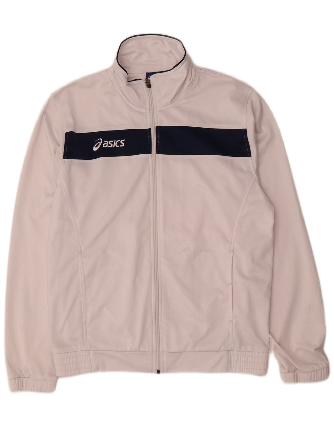 Asics Træningsdragt til mænd Topjakke Medium White Colourblock Polyester