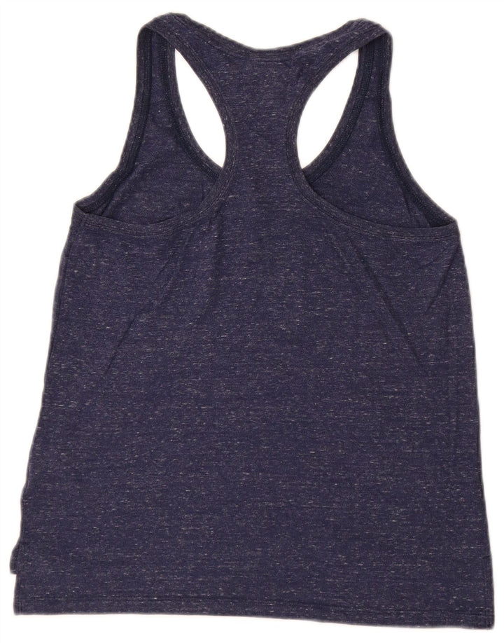 Nike Damevest Top UK 10 Small Navy Blue Flecked Bomuld