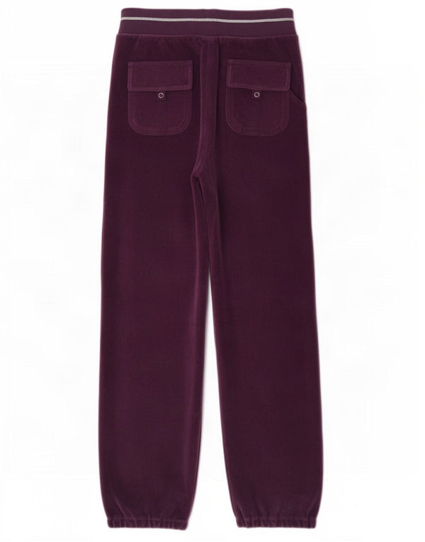 Champion Girls Velvet Tracksuit Bukser Joggers 9-10 år Medium Lilla