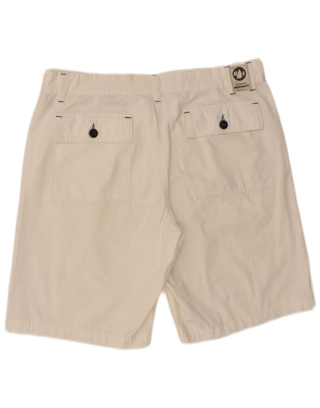 Murphy & Nye Herre Chino Shorts W36 Large White Bomuld