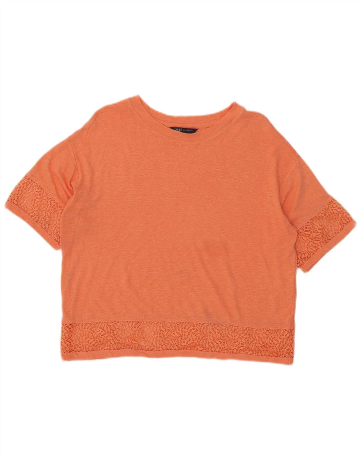 Marks & Spencer Womens Crop Oversized T-shirt Top UK 10 Small Orange