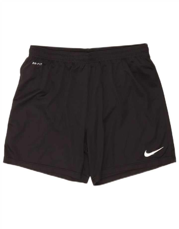 Nike Herre Dri Fit sportsshorts, store sorte polyester