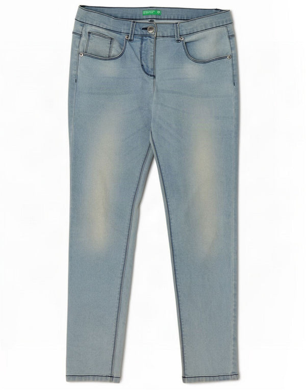 Benetton Girls Slim Jeans 11-12 år 2XL W28 L27 Blå Bomuld