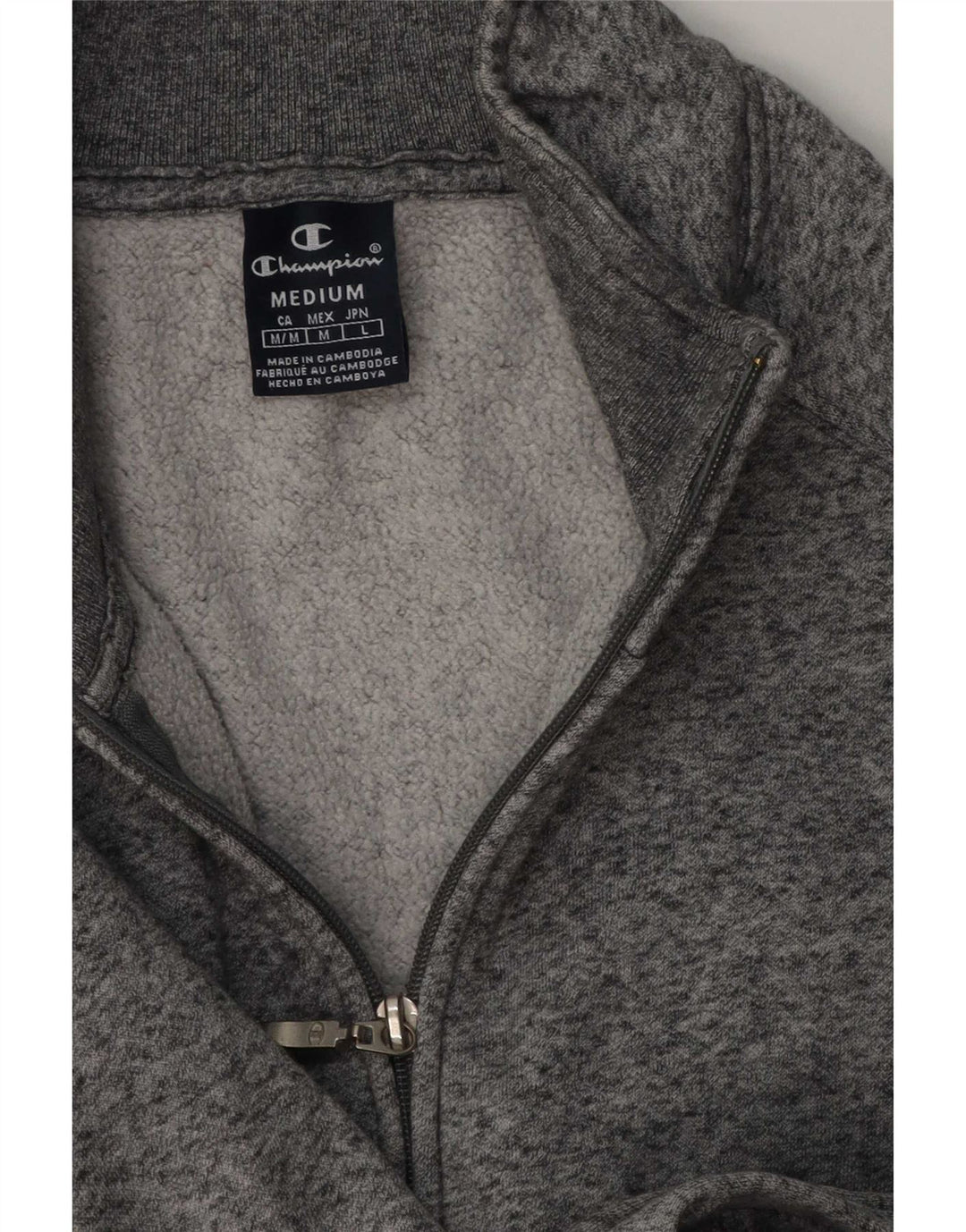 Champion Herre træningsdragt Topjakke Medium Grey Flecked Bomuld