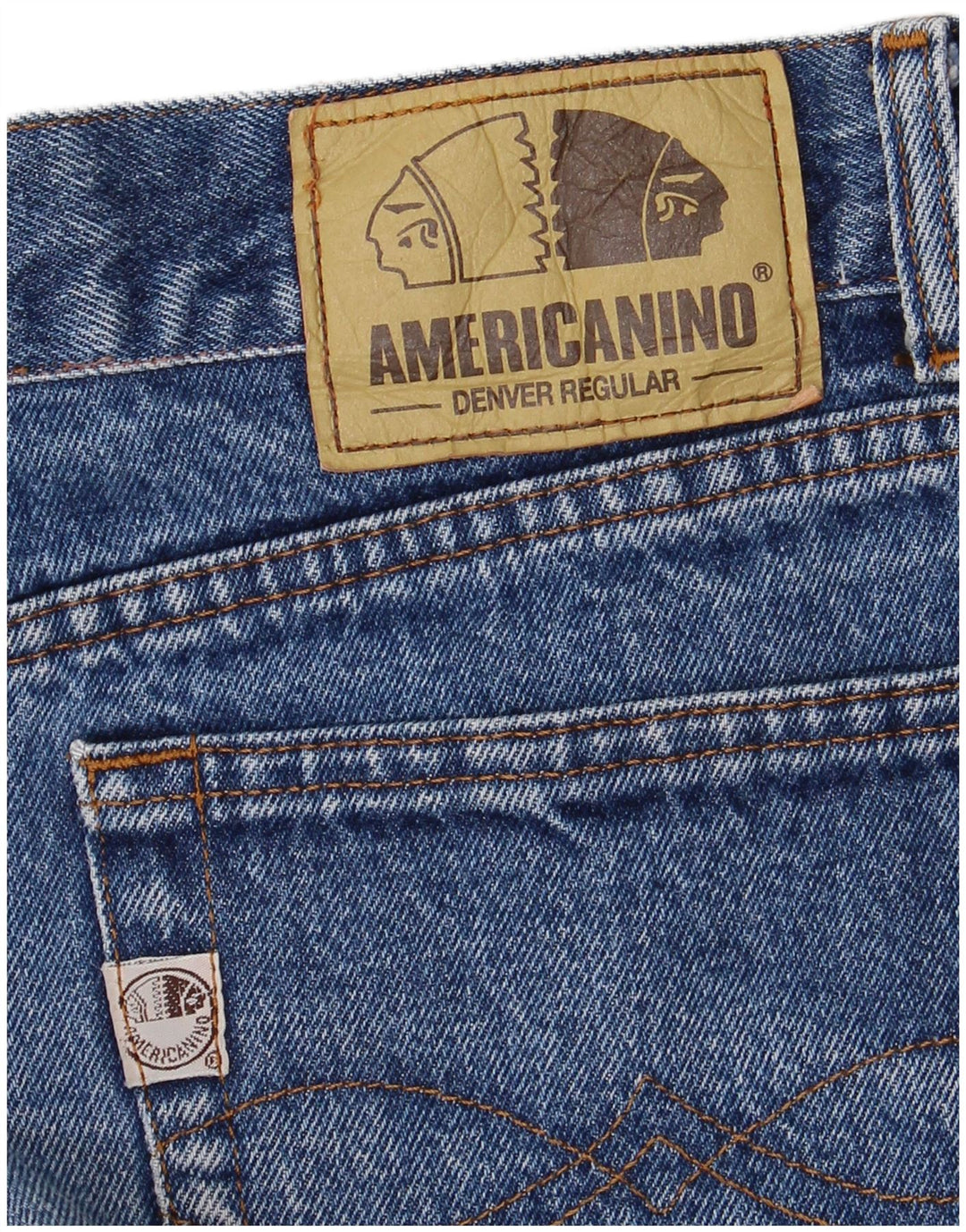 AMERICANINO Straight Jeans til mænd W34 L28 Blå