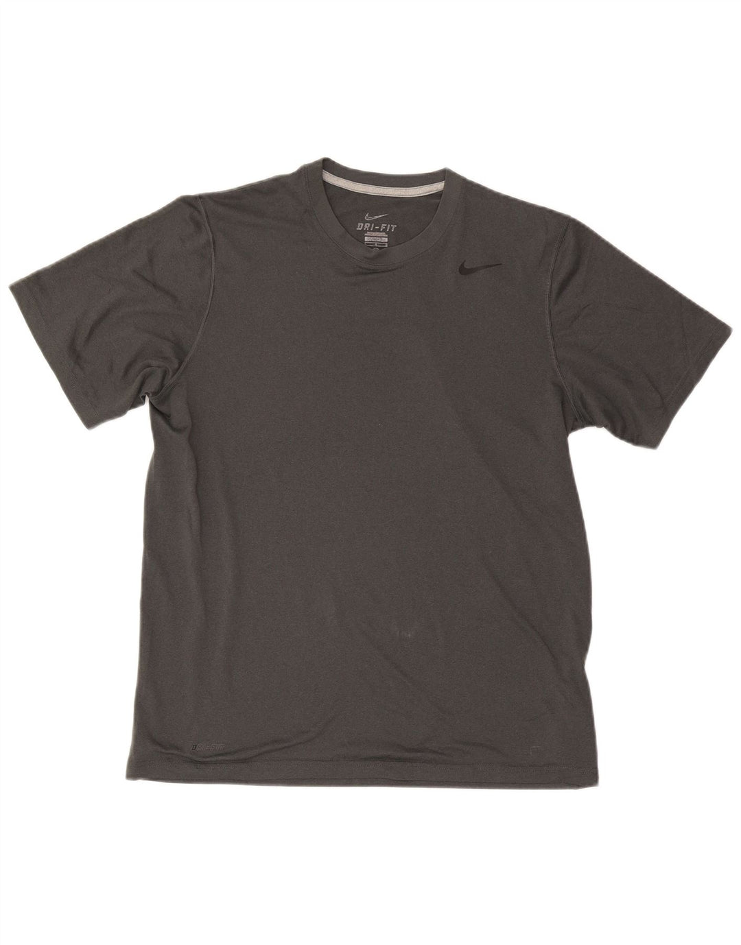 Nike Herre Dri Fit T-Shirt Top Stor Grå Polyester