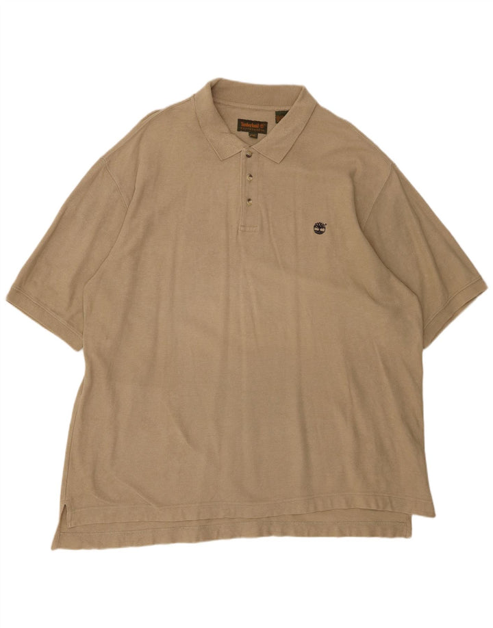 TIMBERLAND Poloskjorte til mænd 2XL Beige Bomuld