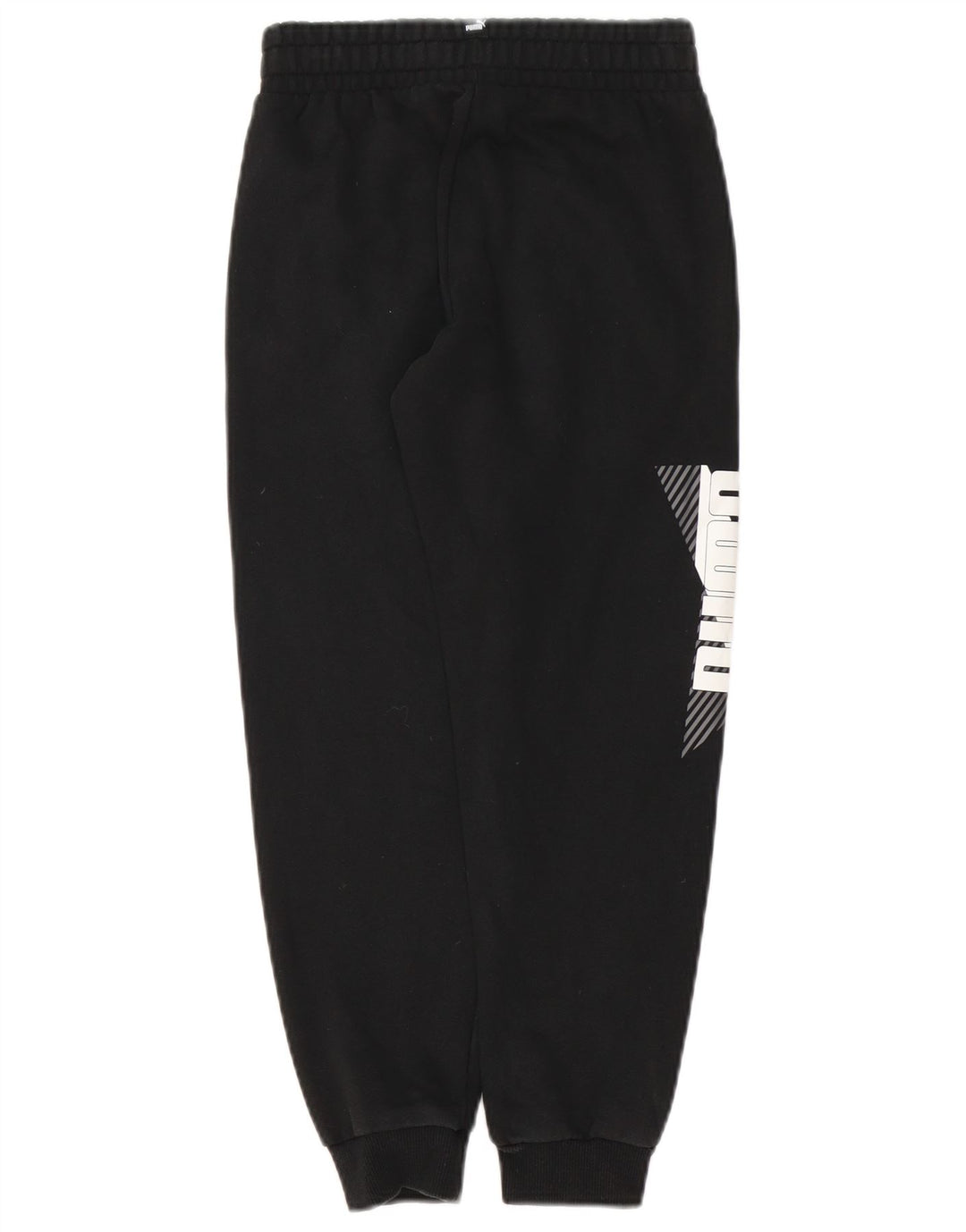 PUMA drenge grafisk træningsdragt bukser jogger 9-10 år sort bomuld