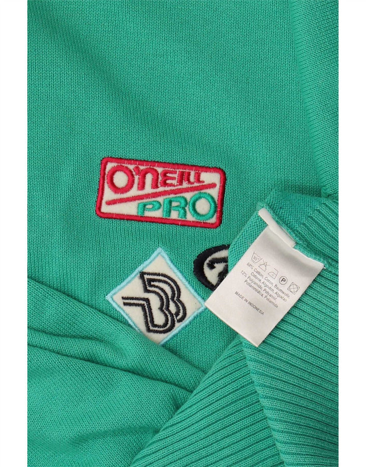 O'Neill Dame Rullehals Sweater UK 8 Lille grøn bomuld