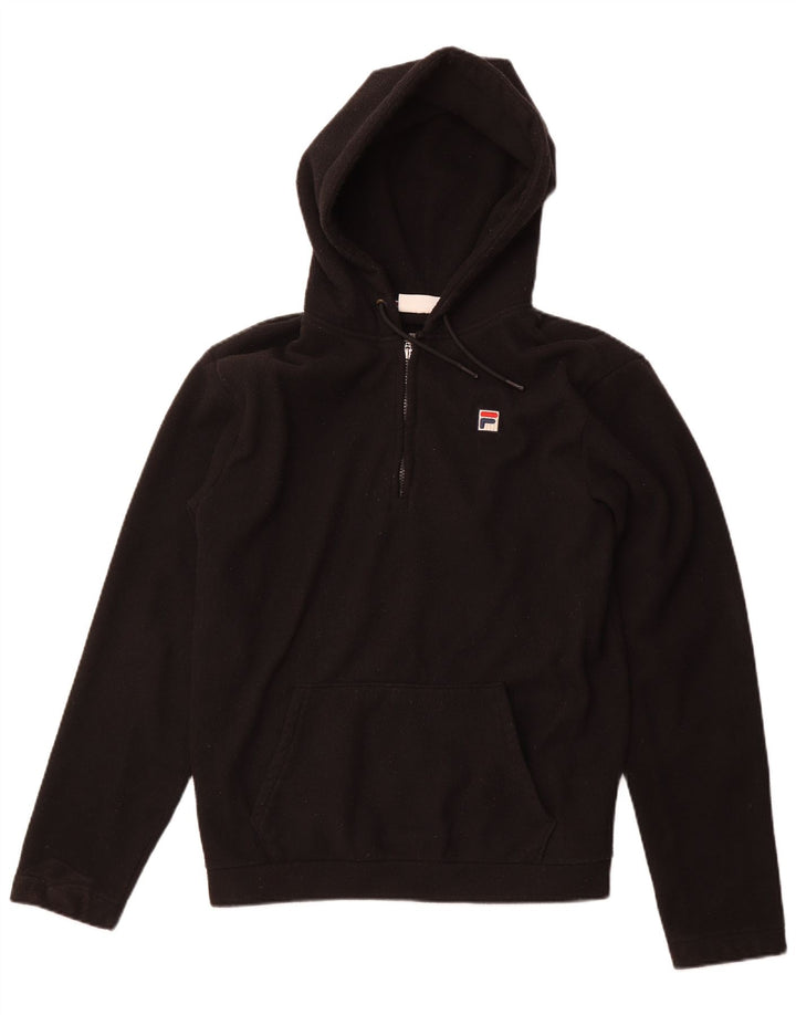 FILA Fleecetrøje med hætte til mænd mellem sort polyester