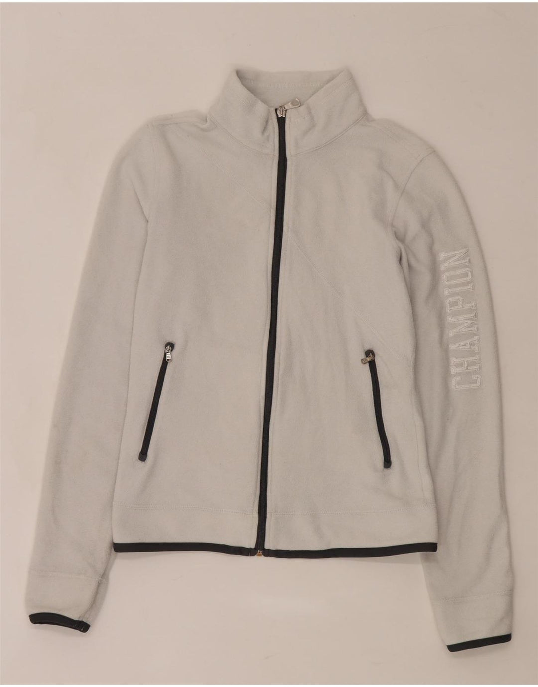 Champion Dame grafisk fleecejakke UK 10 Small White Polyester