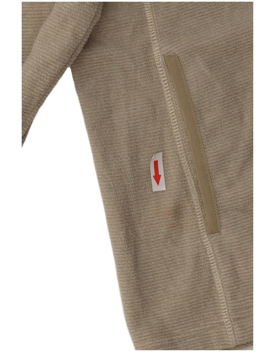 Jack Wolfskin Dame Fleecejakke UK 8/10 Small Beige Polyester