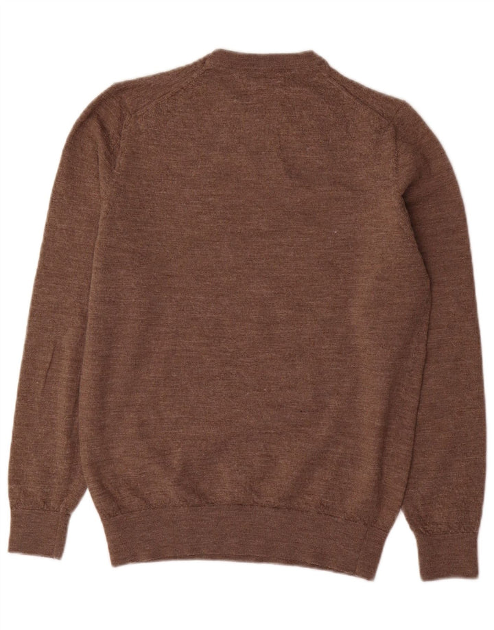 Massimo Dutti dame sweater med rund hals DK 14 Stor brun uld