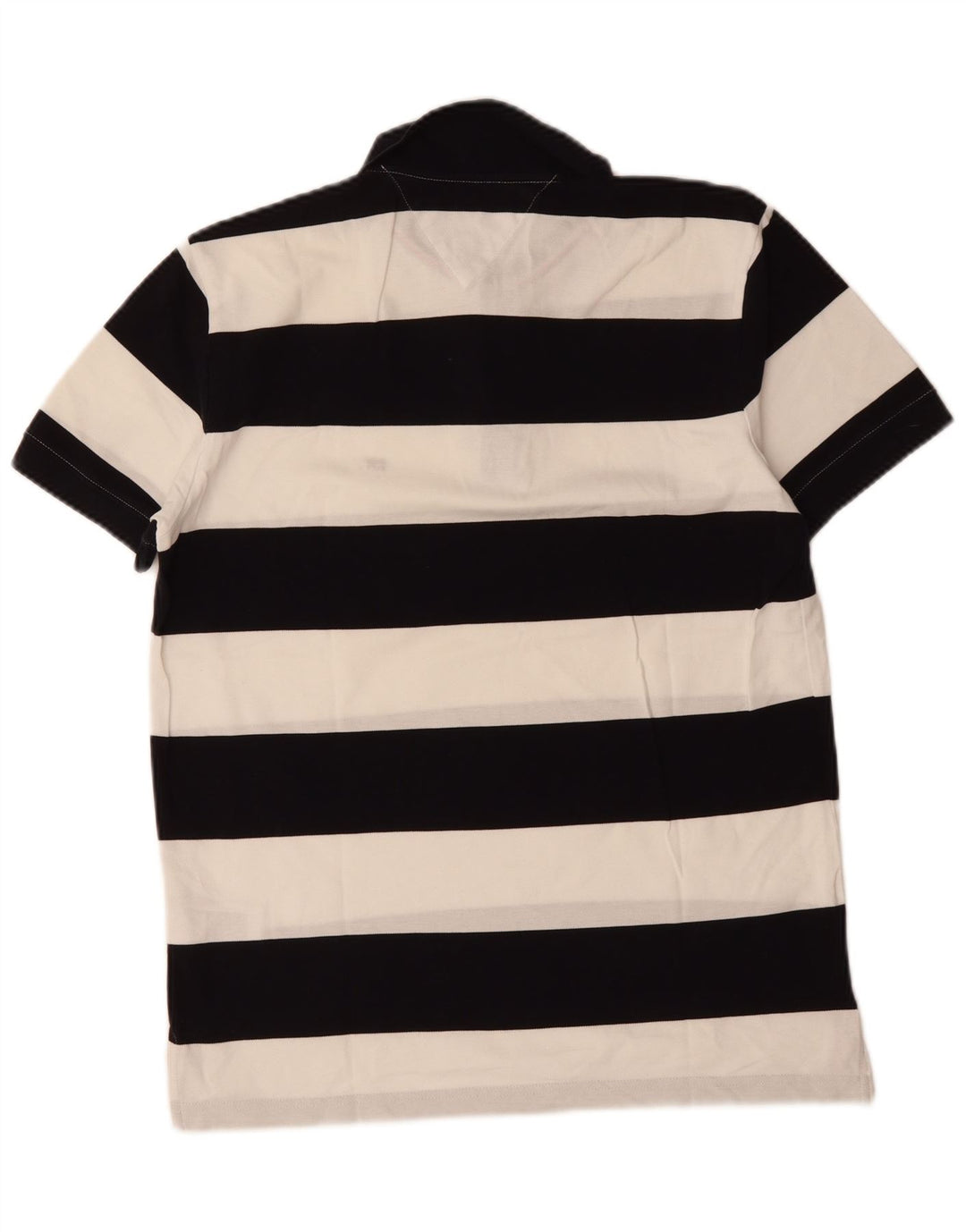 Tommy Hilfiger Herre Regular Fit Polo Shirt Medium Sort Stribet Bomuld